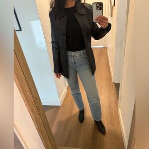 Women's Black Leather Jacket